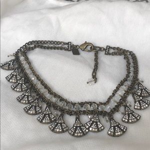 Badgley Mischka deco choker necklace